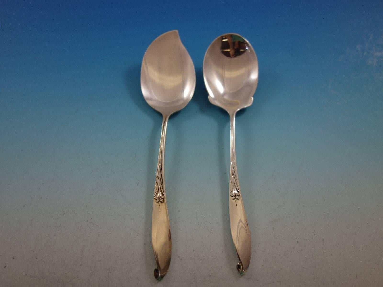 Wishing Star by Wallace Sterling Silver Flatware Set for 12 Service 80 Pieces For Sale 3
