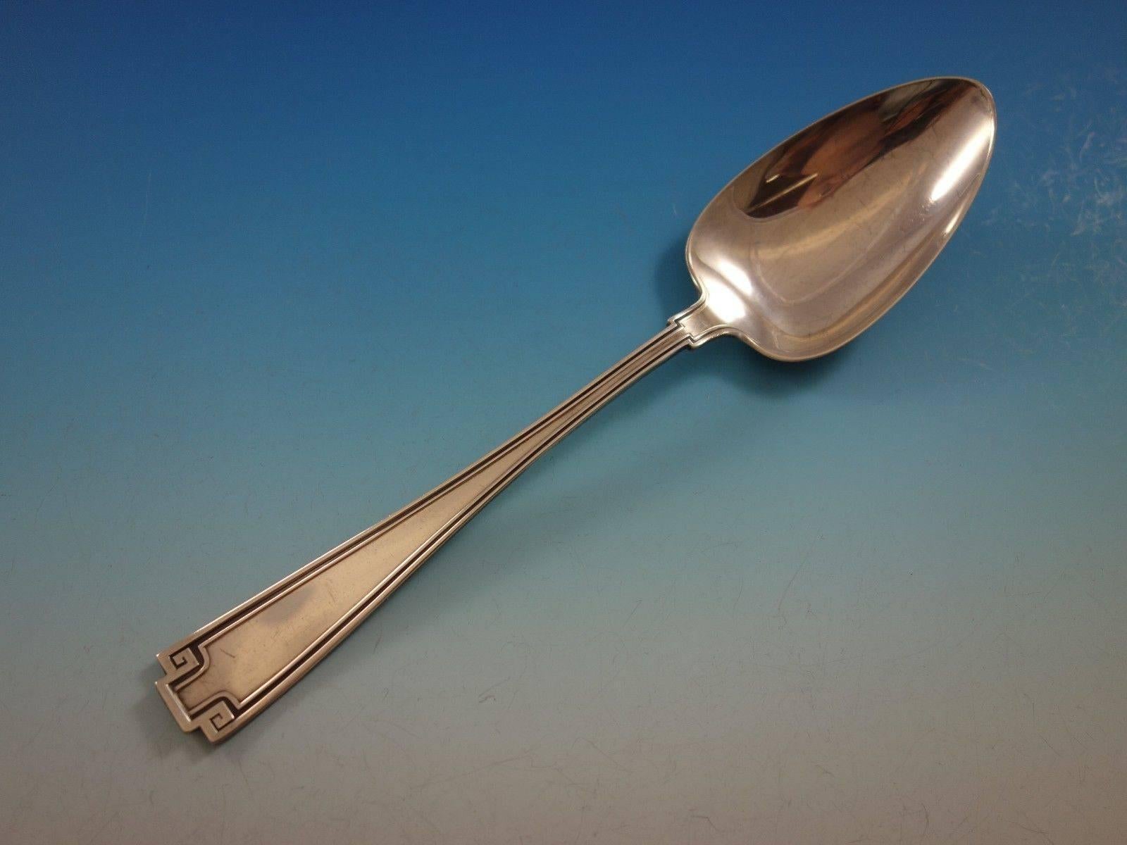 20th Century Etruscan by Gorham Sterling Silver Dinner Flatware Set 8 Service Art Deco 34-Pcs