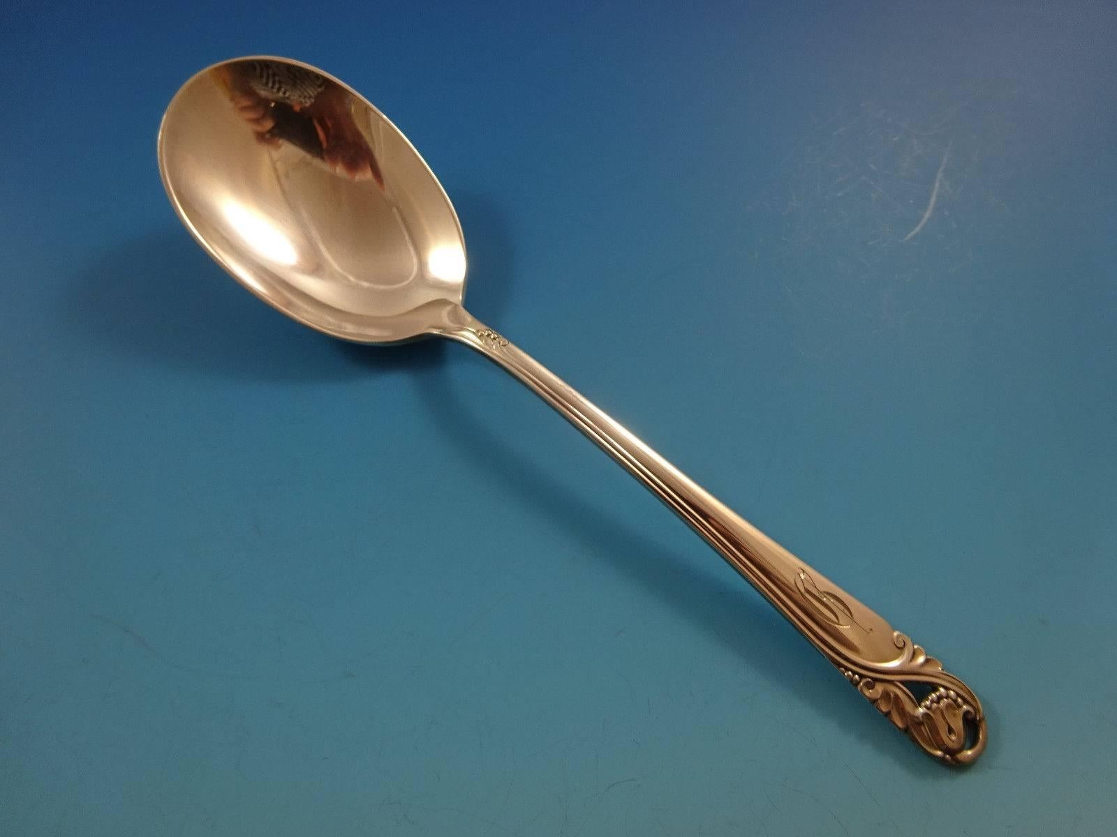 Spring Glory by International Sterling Silver Flatware Set Service 41 Pcs D Mono In Excellent Condition For Sale In Big Bend, WI