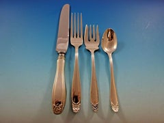 Puritan by Stieff Sterling Silver Flatware Set for 8 Service 37 pieces