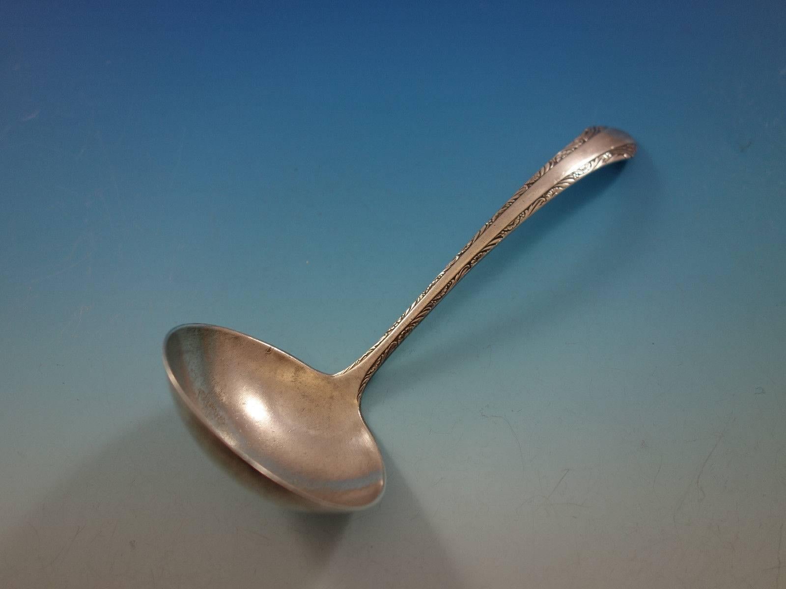 Service de couverts en argent sterling pour 8 personnes 36 pièces, ciselé Romantique par Alvin en vente 1