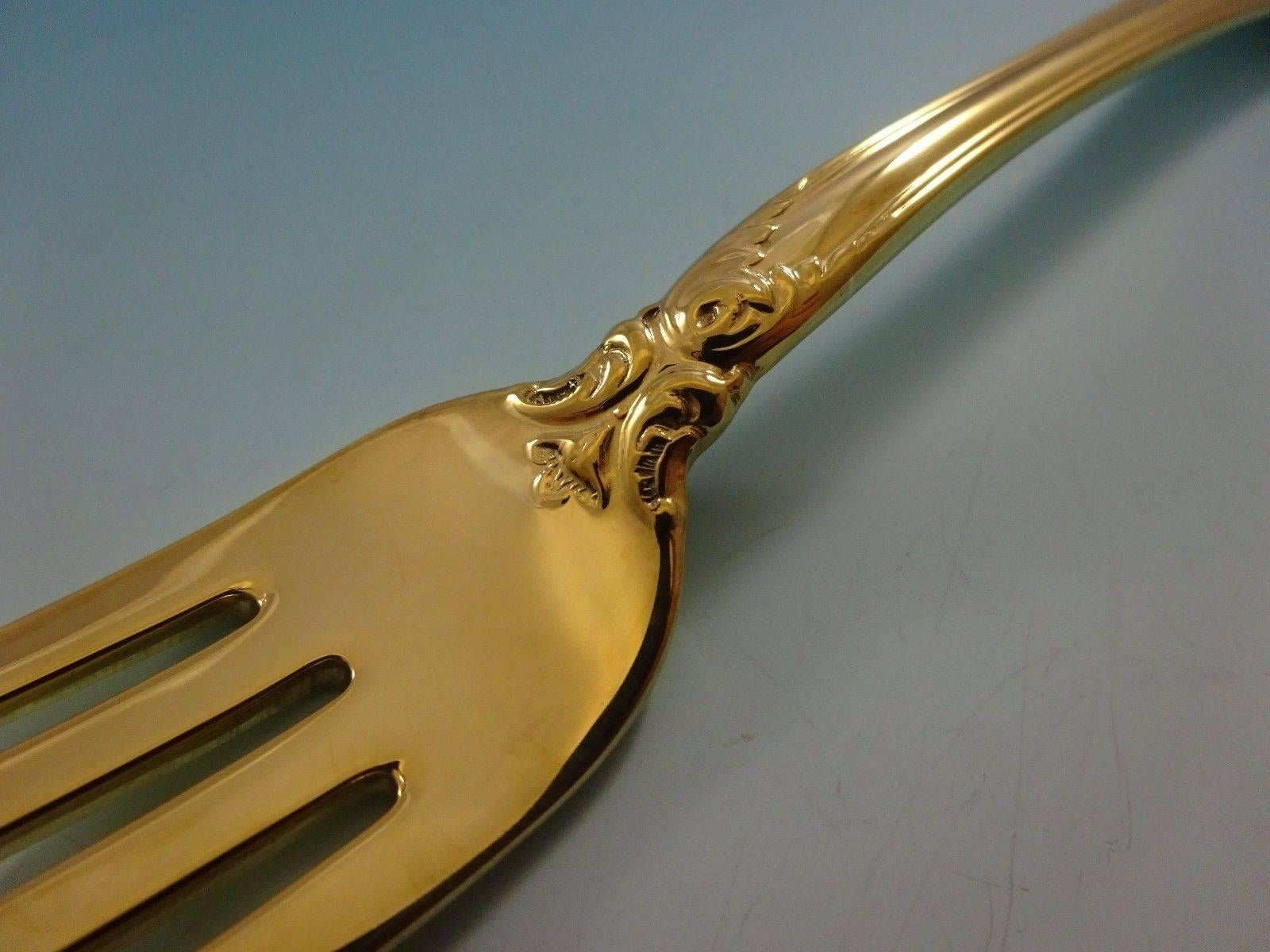 Old Master Gold by Towle Sterling Silver Flatware, Set For 12 Service Vermeil For Sale 1