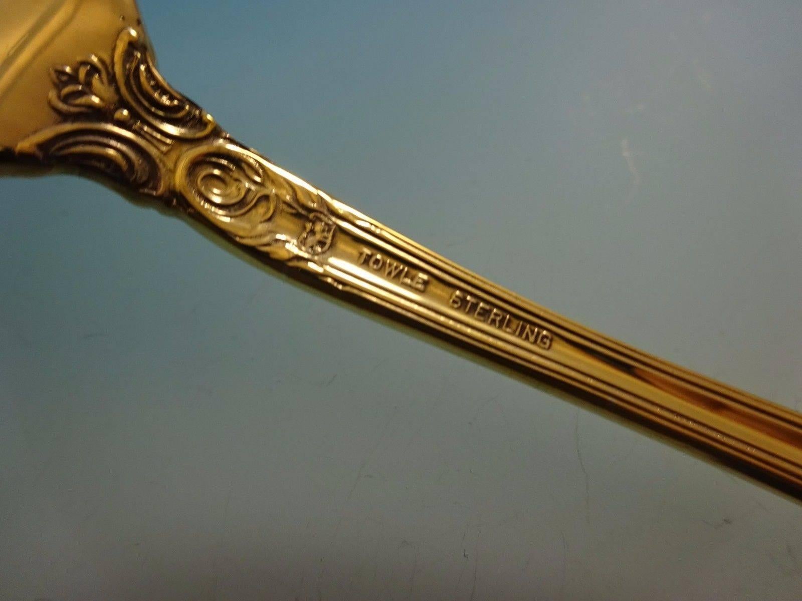 Old Master Gold by Towle Sterling Silver Flatware, Set For 12 Service Vermeil For Sale 2