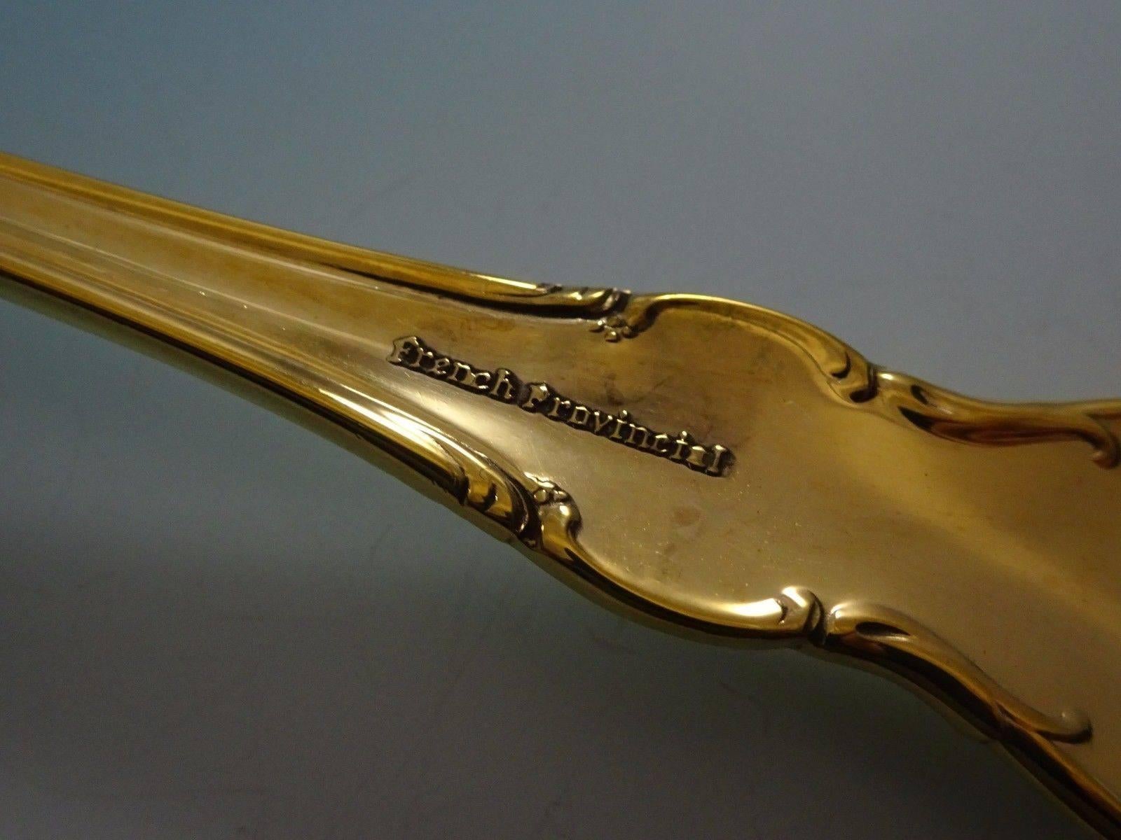 Französische Provence Gold von Towle Sterlingsilber-Besteck-Set Service 12 Vermeil im Angebot 2