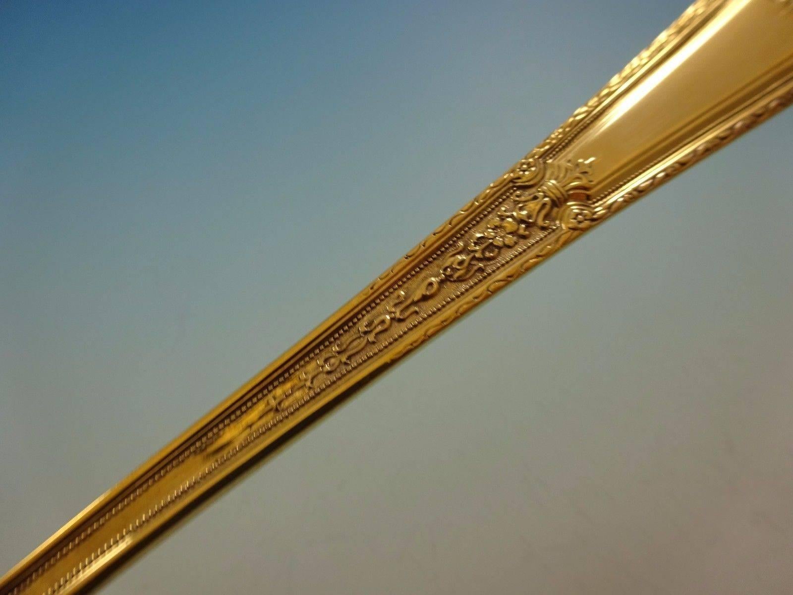 Louis XIV Gold by Towle Sterling Silver Flatware Set for Six Service Vermeil For Sale 1
