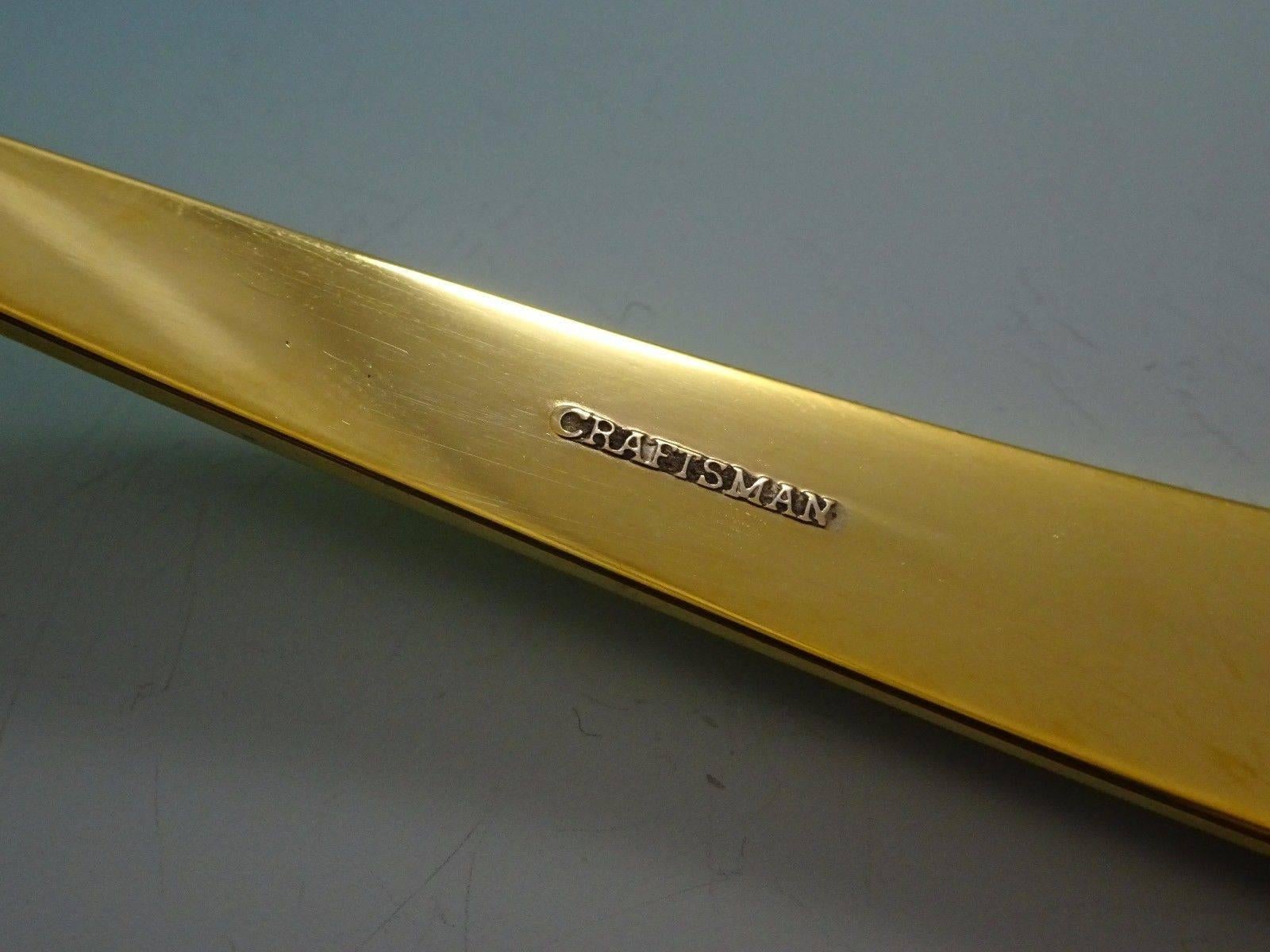 Juego de cubiertos de plata de ley Craftsman Gold by Towle 6 Vermeil 24 piezas Plata esterlina en venta