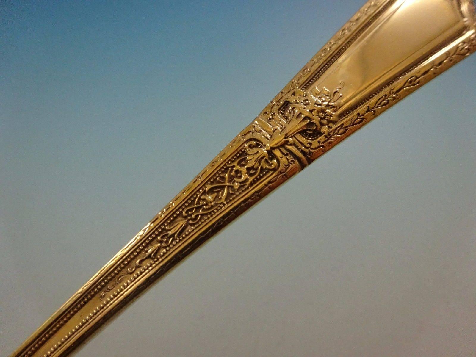 Argent sterling Service d'argenterie en argent sterling Or d'Orléans Gold par Towle 8 pièces vermeil 32 pièces en vente