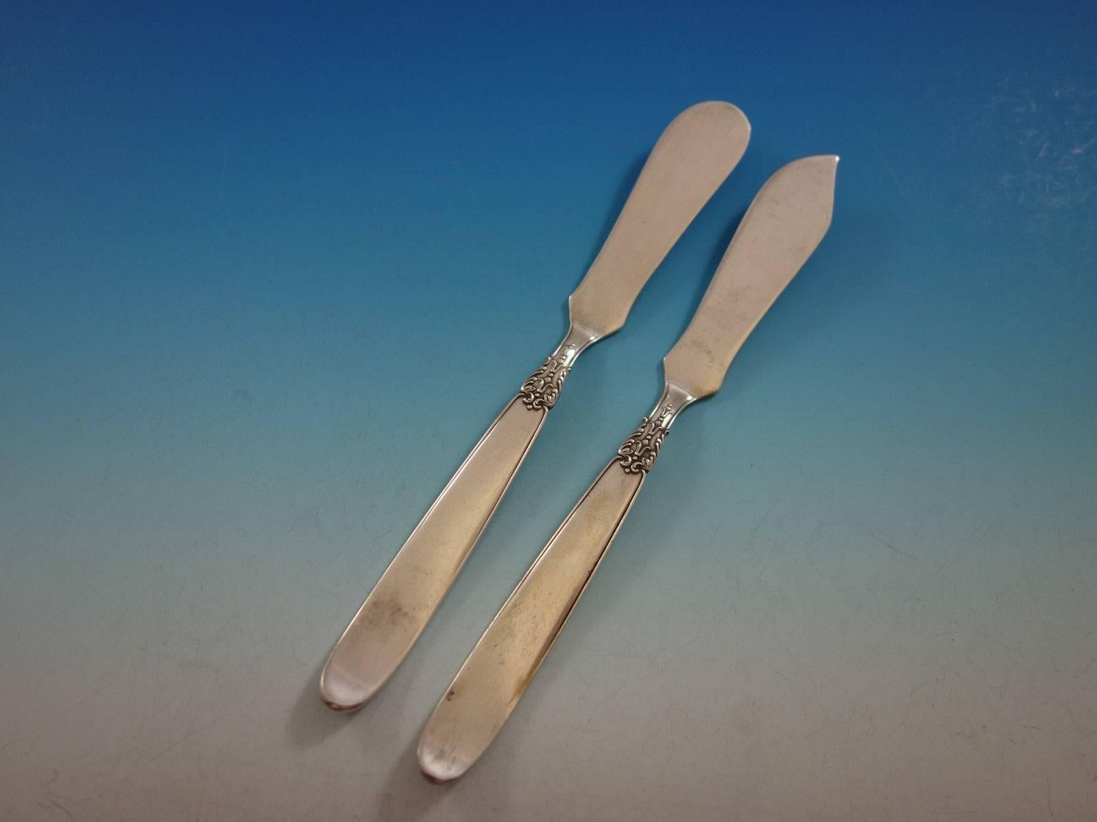 Sterling Silver Anacapri by Clementi Buccellati Italy 800 Silver Flatware Set 165 Pcs Dinner For Sale