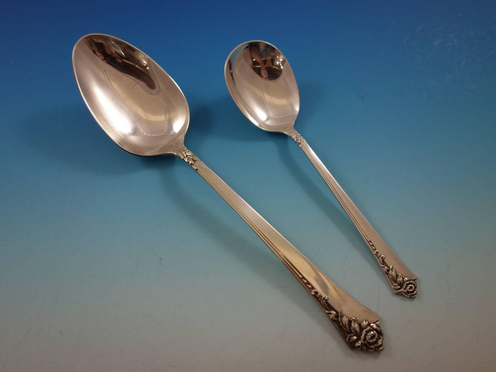 damask rose silverware