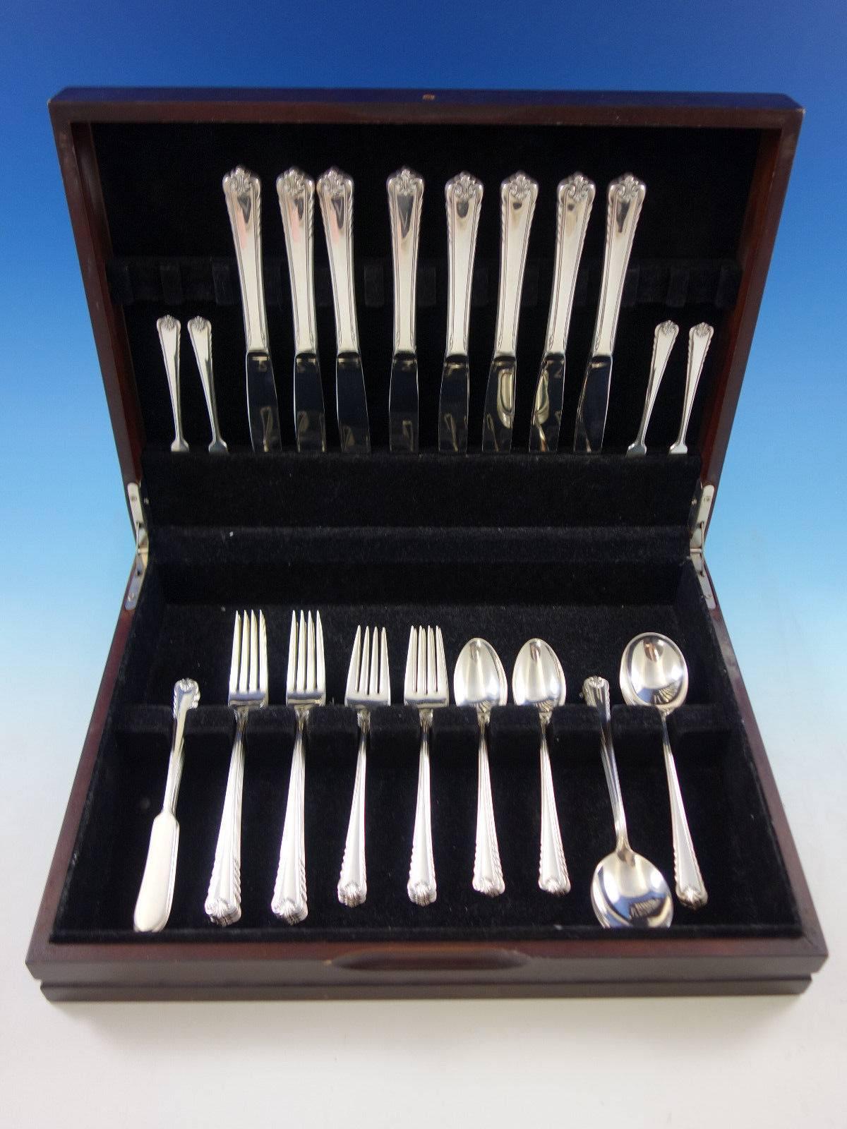 Moonbeam by International sterling silver flatware set, 48 pieces. This set includes:

Eight knives, 9 1/8