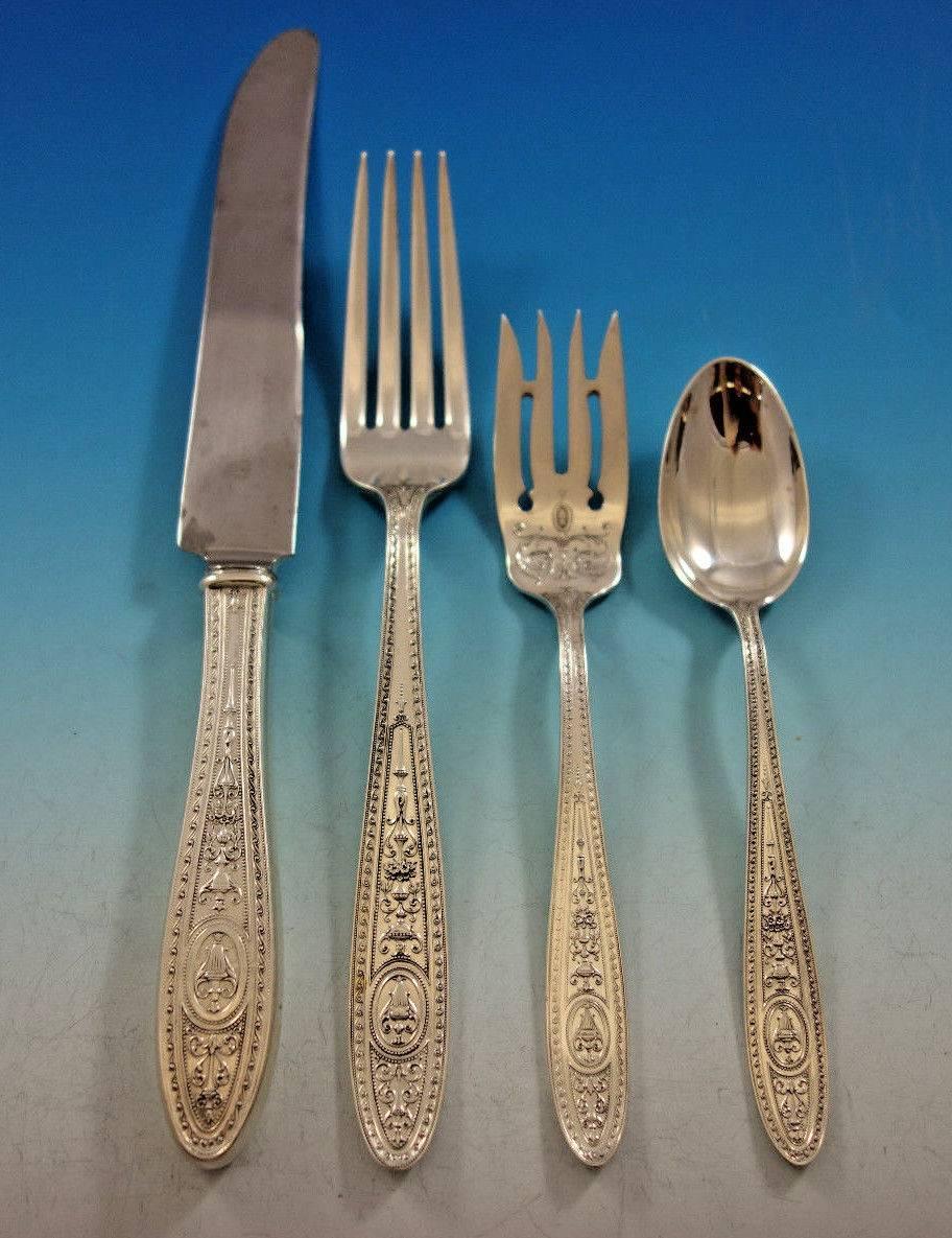 Wedgwood by International Sterling Silver Flatware Set 8 Service 32 pcs Dinner In Excellent Condition For Sale In Big Bend, WI