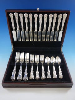 King George by Gorham Sterling Silver Flatware Set 12 Service 48 Pc Dinner Shell