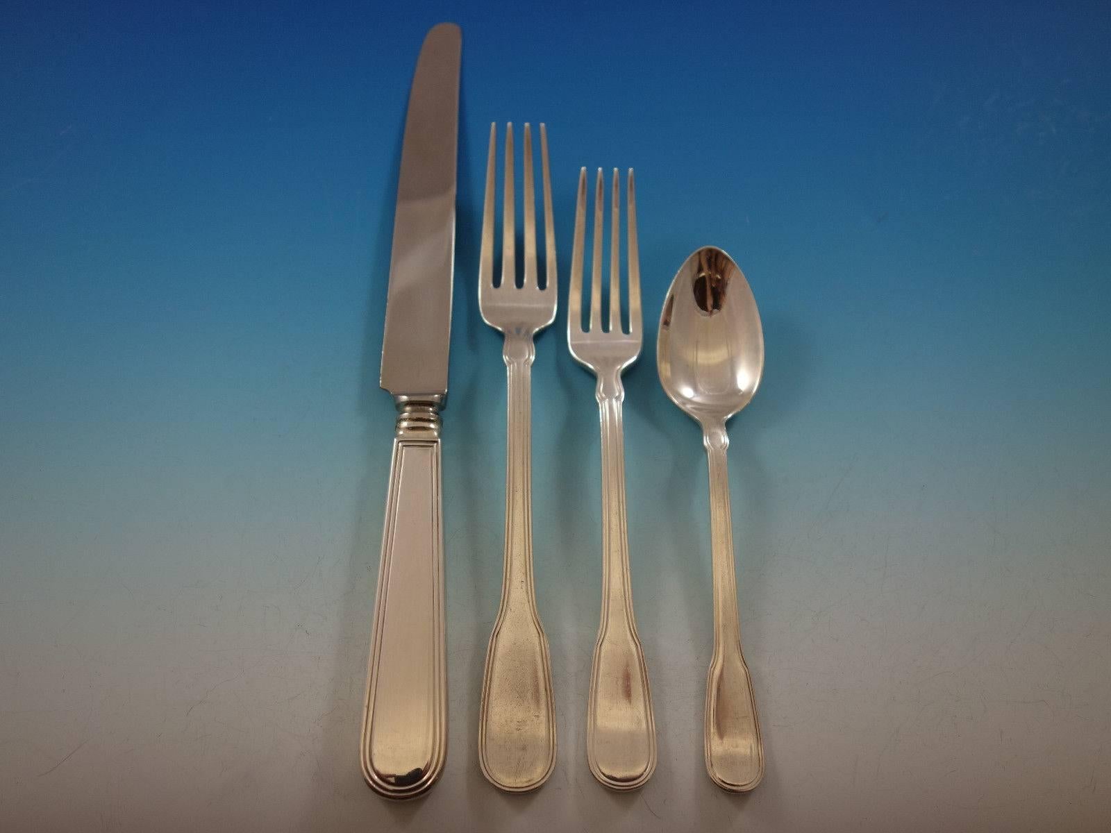 Hamilton by Tiffany & Co. Sterling Silver Flatware Set 12 Service 72 Pcs Dinner In Excellent Condition In Big Bend, WI