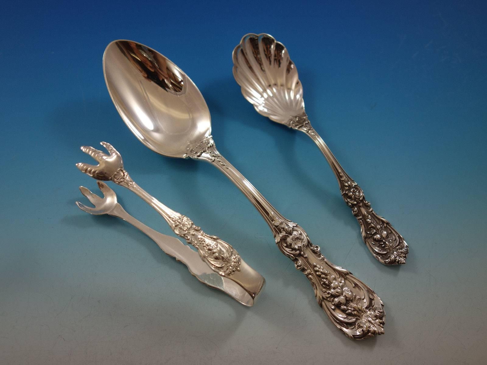 Francis I by Reed & Barton Sterling Silver Flatware Set for 24 Service 160 Pcs In Excellent Condition In Big Bend, WI