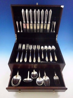 Clinton by Tiffany & Co. Sterling Silver Flatware Service For 8 Set 60 Pieces