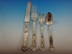 Carnation by Wallace Sterling Silver Flatware 6 Service Set 52 Pieces