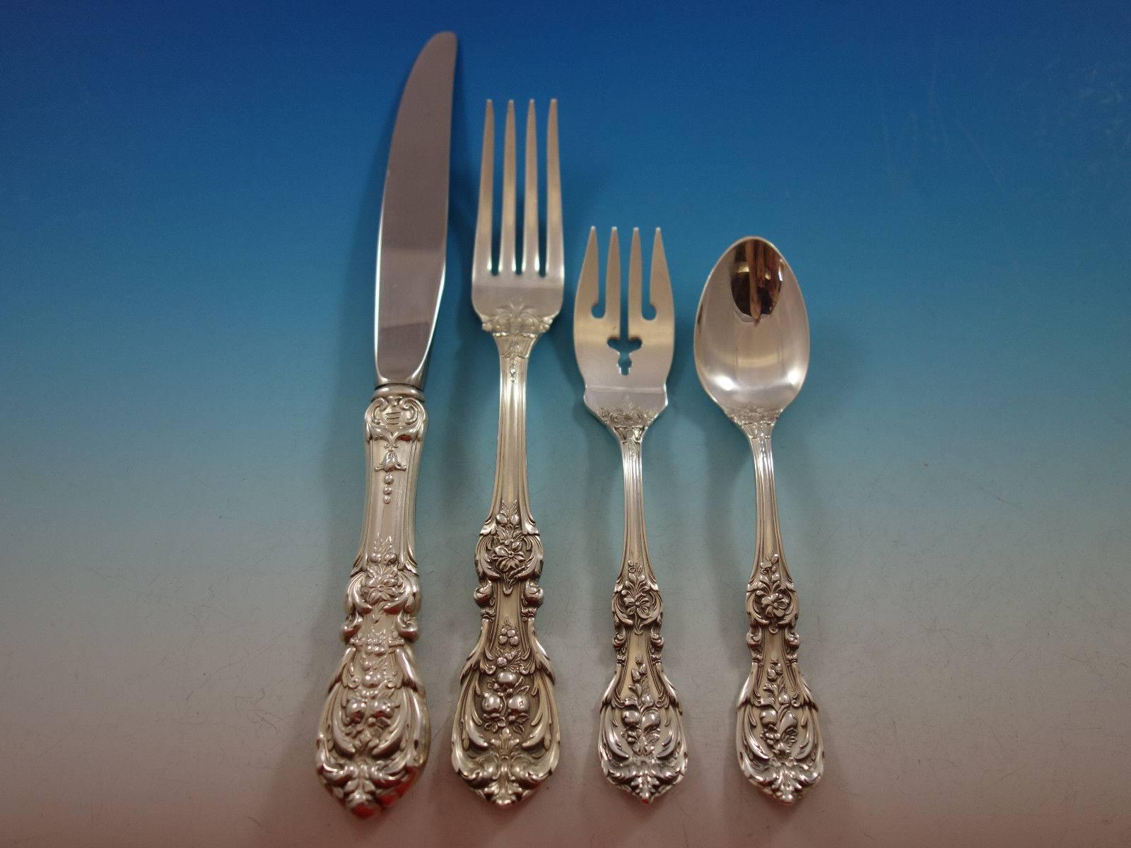 Francis I by Reed and Barton Sterling Silver Flatware Set Service 40 Pcs Dinner In Excellent Condition In Big Bend, WI