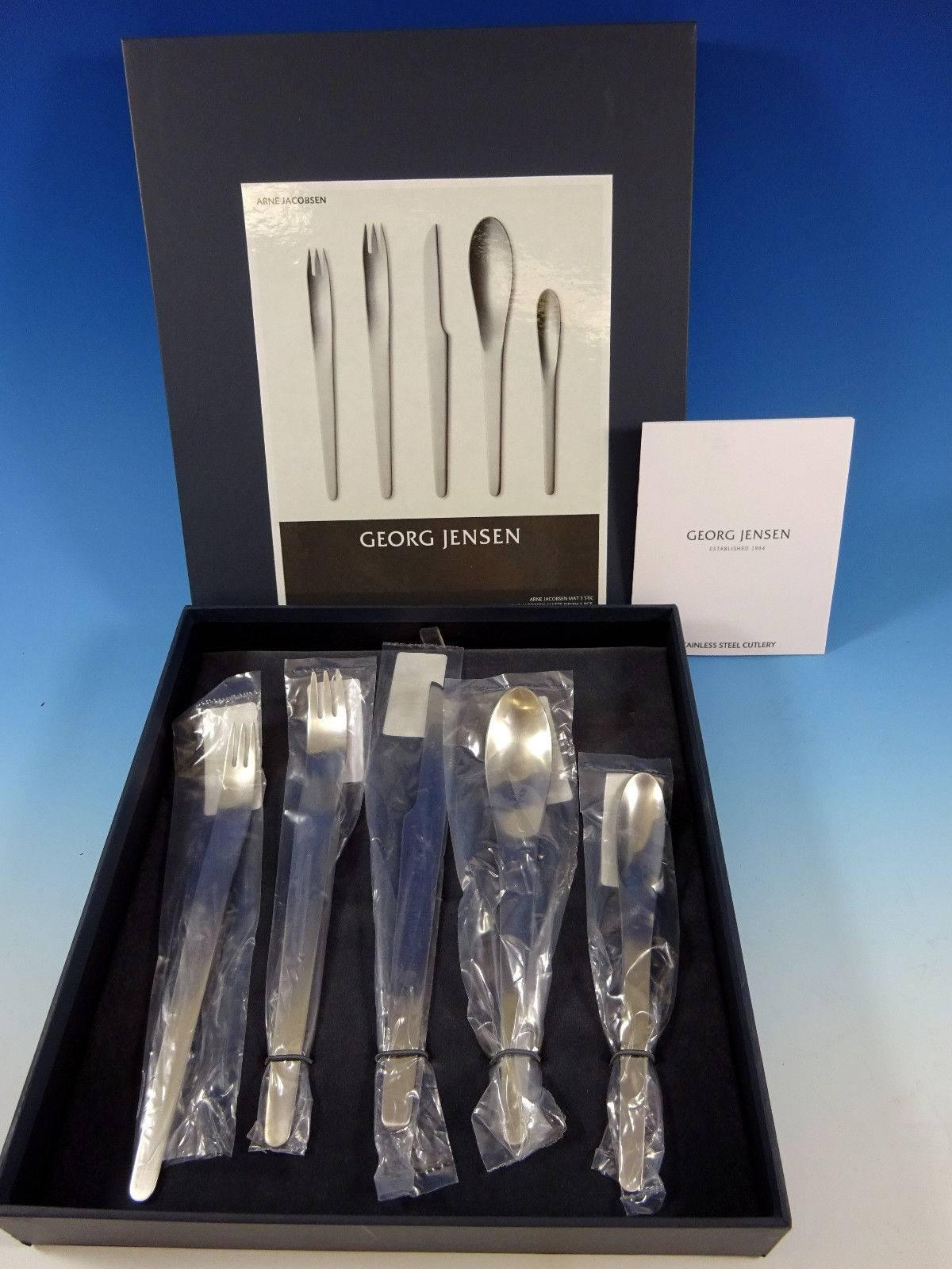 Georg Jensen Bo Bonfils 16-Piece Stainless Steel Cutlery Set – Matte Finish, Modern Design