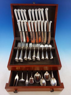 Onslow by Marshall Fields Sterling Silver Flatware Set 10 Service 75 Pcs Dinner