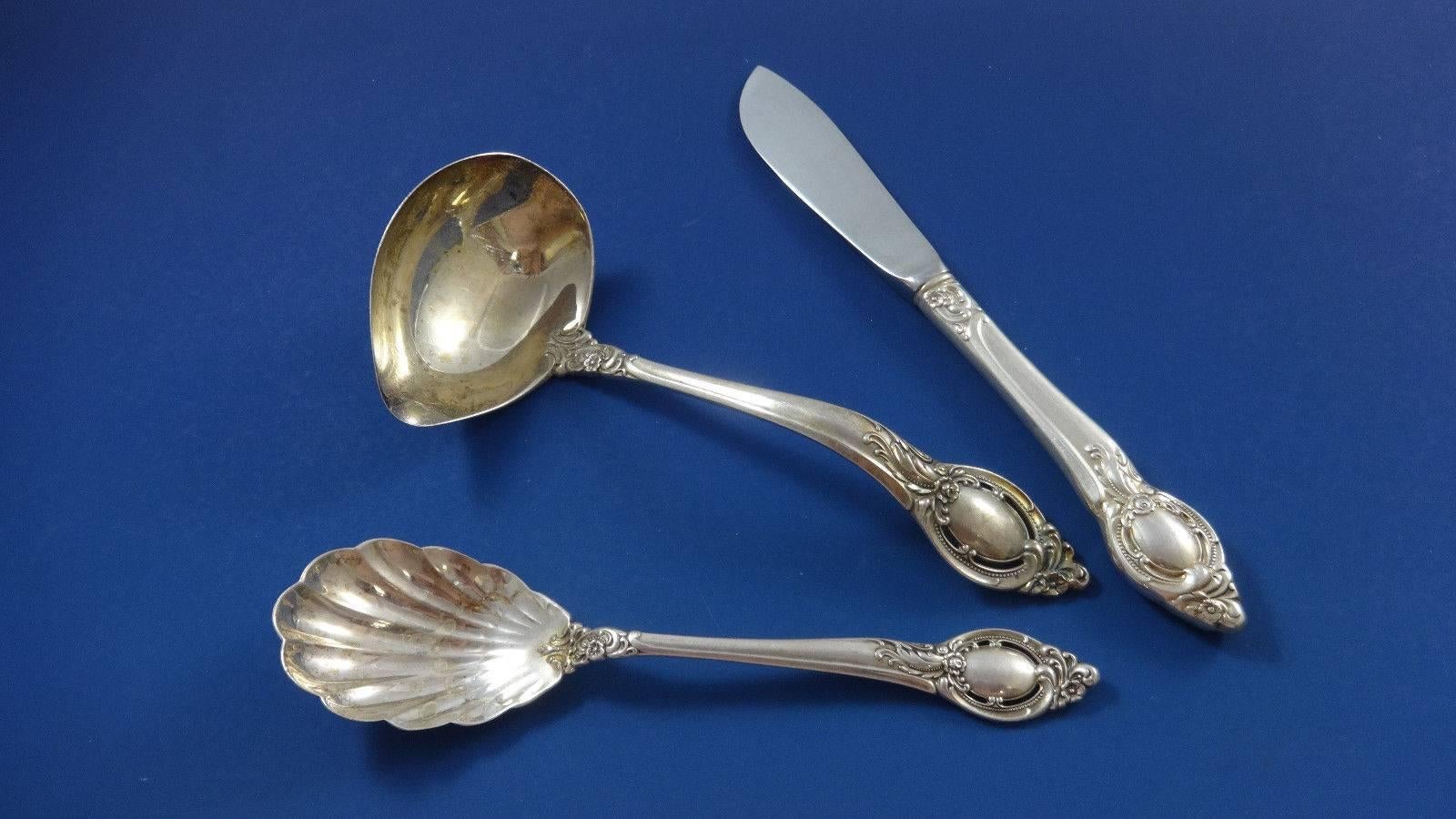 Cameo by Reed & Barton Sterling Silver Flatware Set For 8 Service 37 Pieces For Sale 5