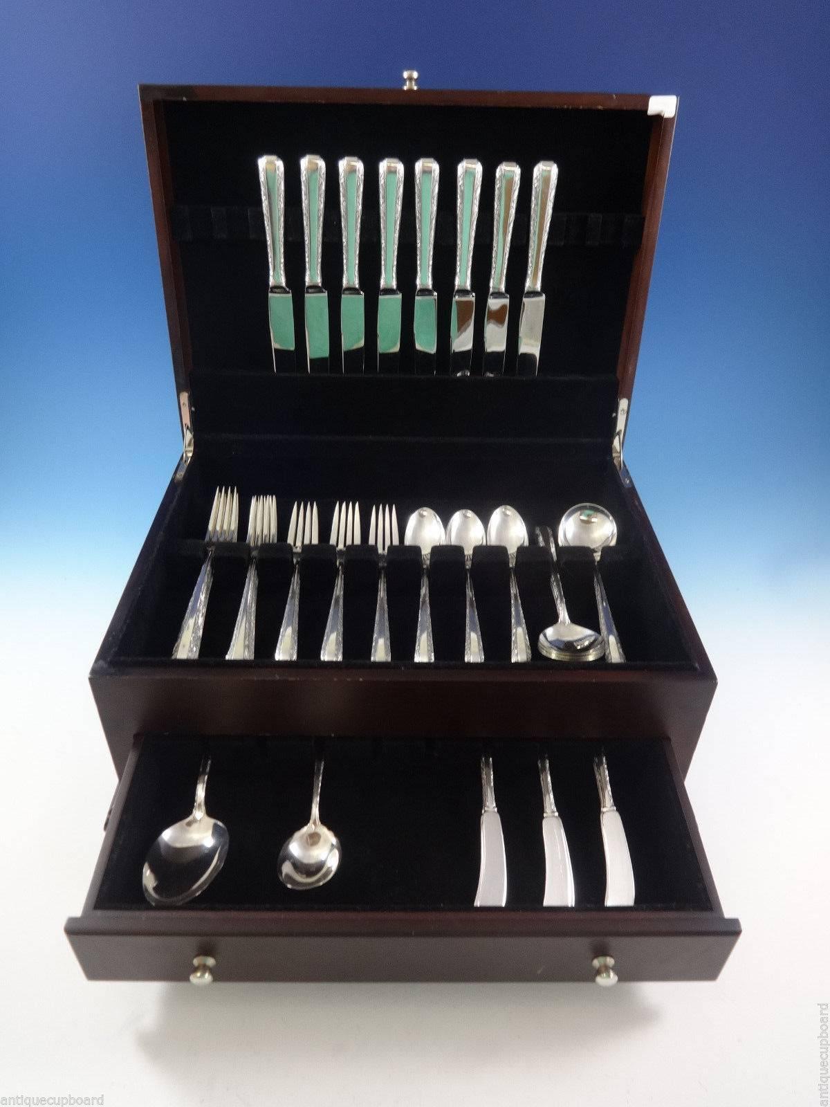Candlelight by Towle sterling silver flatware set of 50 pieces. This set includes: 

eight knives, 8 3/4