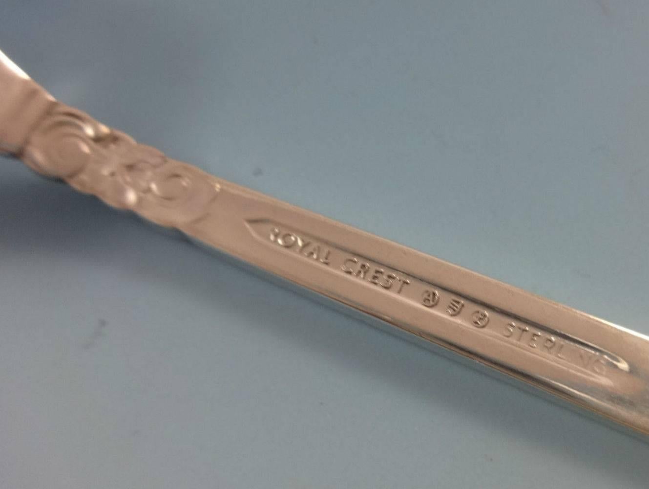 royal crest sterling silver flatware castle rose