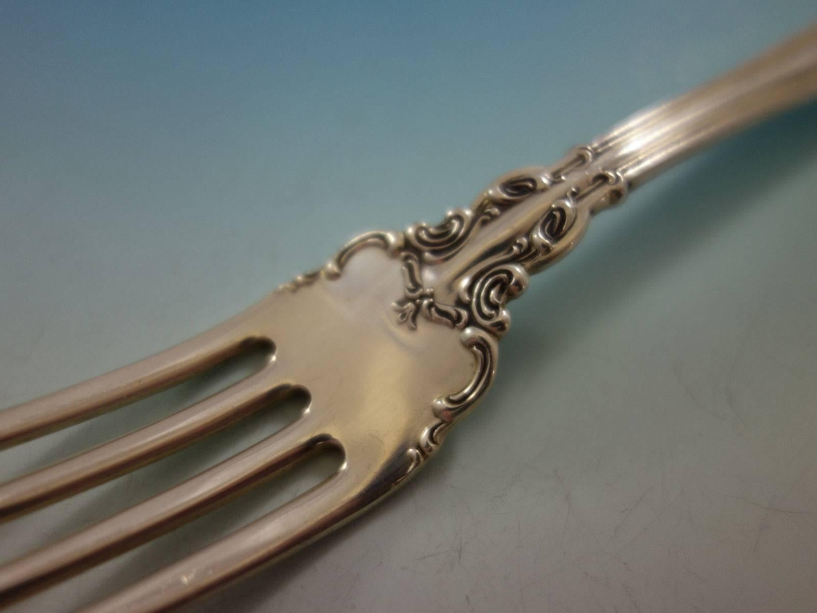 Chantilly by Gorham Sterling Silver Flatware Set for 12 Service 60 pieces Dinner In Excellent Condition In Big Bend, WI