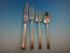 Chapel Bells by Alvin Sterling Silver Flatware Set For 8 Service 32 Pieces