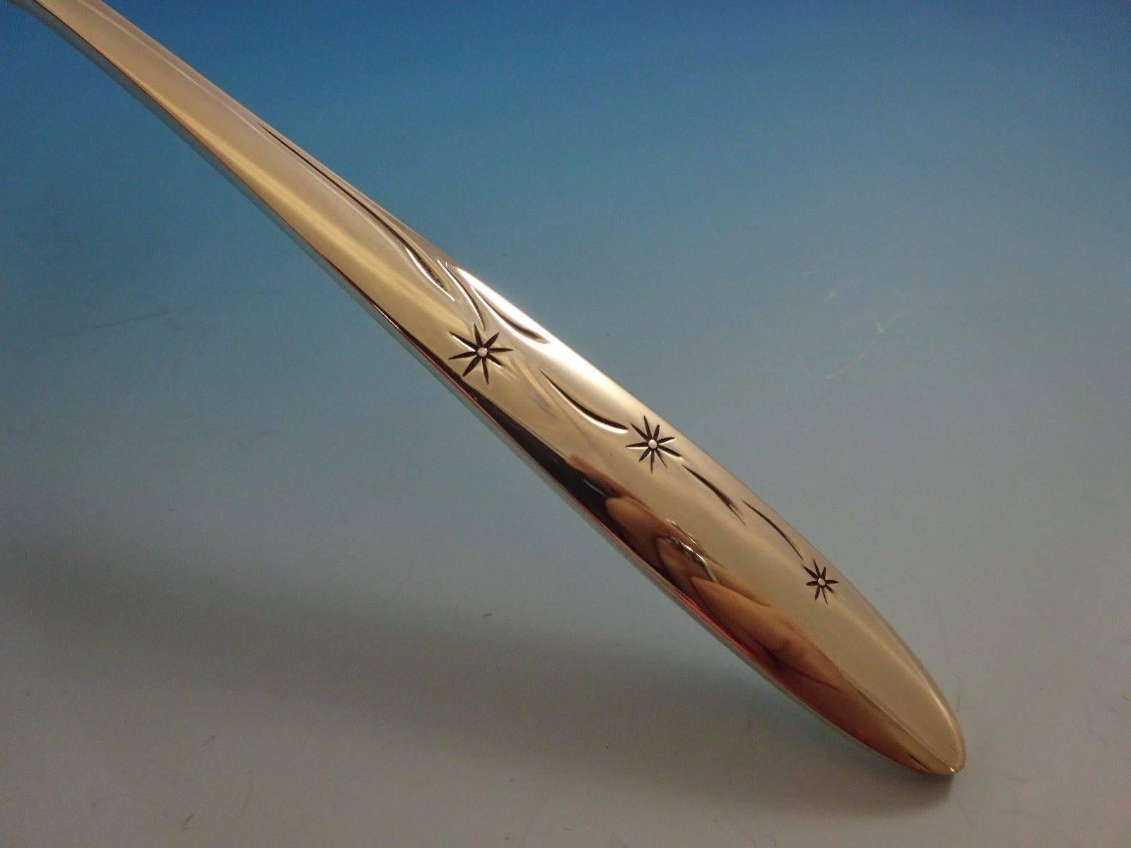 20ième siècle Ensemble de couverts Celeste Gorham en argent sterling 12 personnes 60 pièces, style mi-siècle moderne en vente
