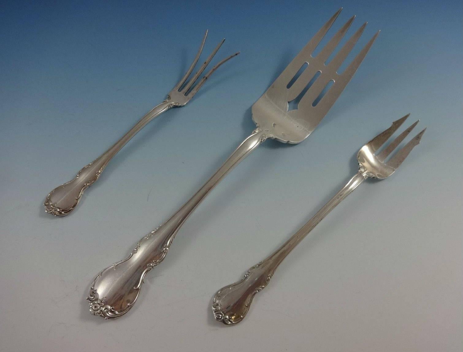 20th Century French Provincial by Towle Sterling Silver Flatware Set 8 Service 52 Pieces For Sale