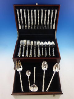 Mandarin by Towle Sterling Silver Flatware Set for 12 Service, 53 Pieces Bamboo