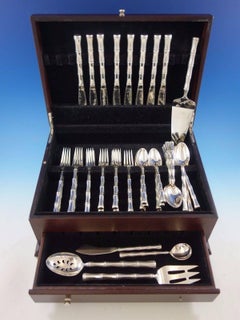 Mandarin by Towle Sterling Silver Flatware Set for 8 Service 45 Pieces Bamboo