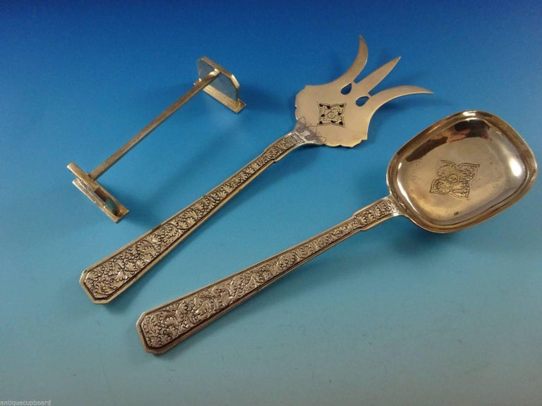 Chinese Japanese Sterling Silver Flatware Set Service Massive 142