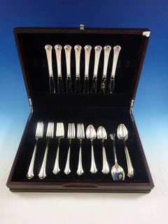 Chippendale by Towle Sterling Silver Flatware Service For eight Set 40 Pieces