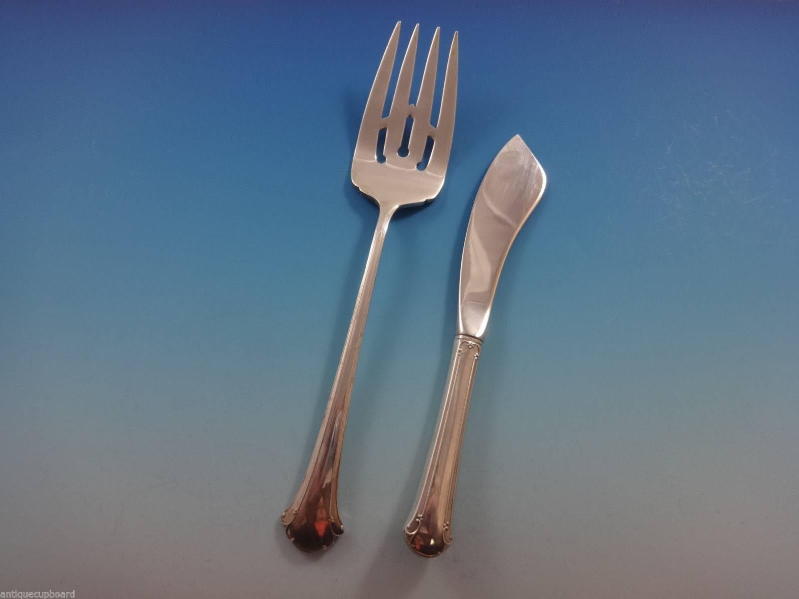Chippendale by Towle Sterling Silver Flatware Set for 12 Service 67 Pieces For Sale 1