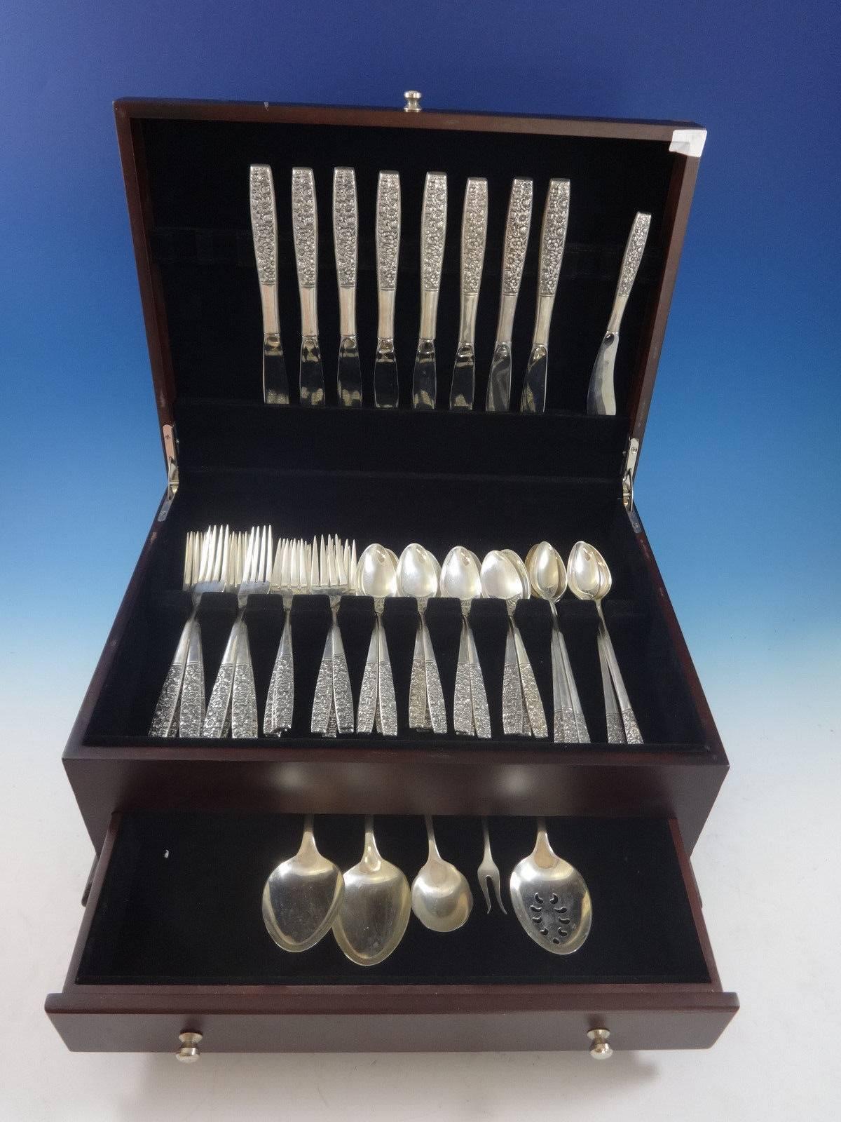 Contessina by Towle sterling silver flatware set - 54 Pieces. This set includes: 

Eight knives, 9