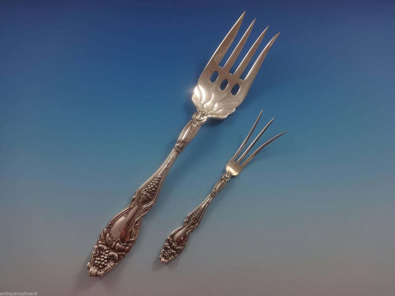 Unknown Cloeta by International Sterling Silver Flatware Set 12 Service 76 Pcs Grapes
