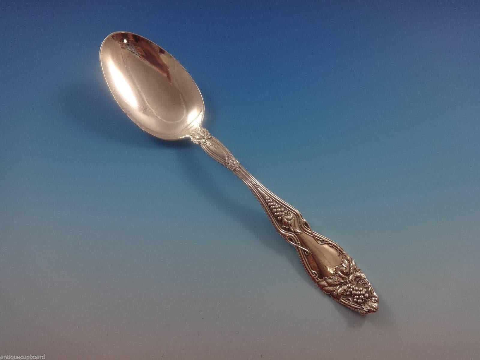 20th Century Cloeta by International Sterling Silver Flatware Set 12 Service 76 Pcs Grapes