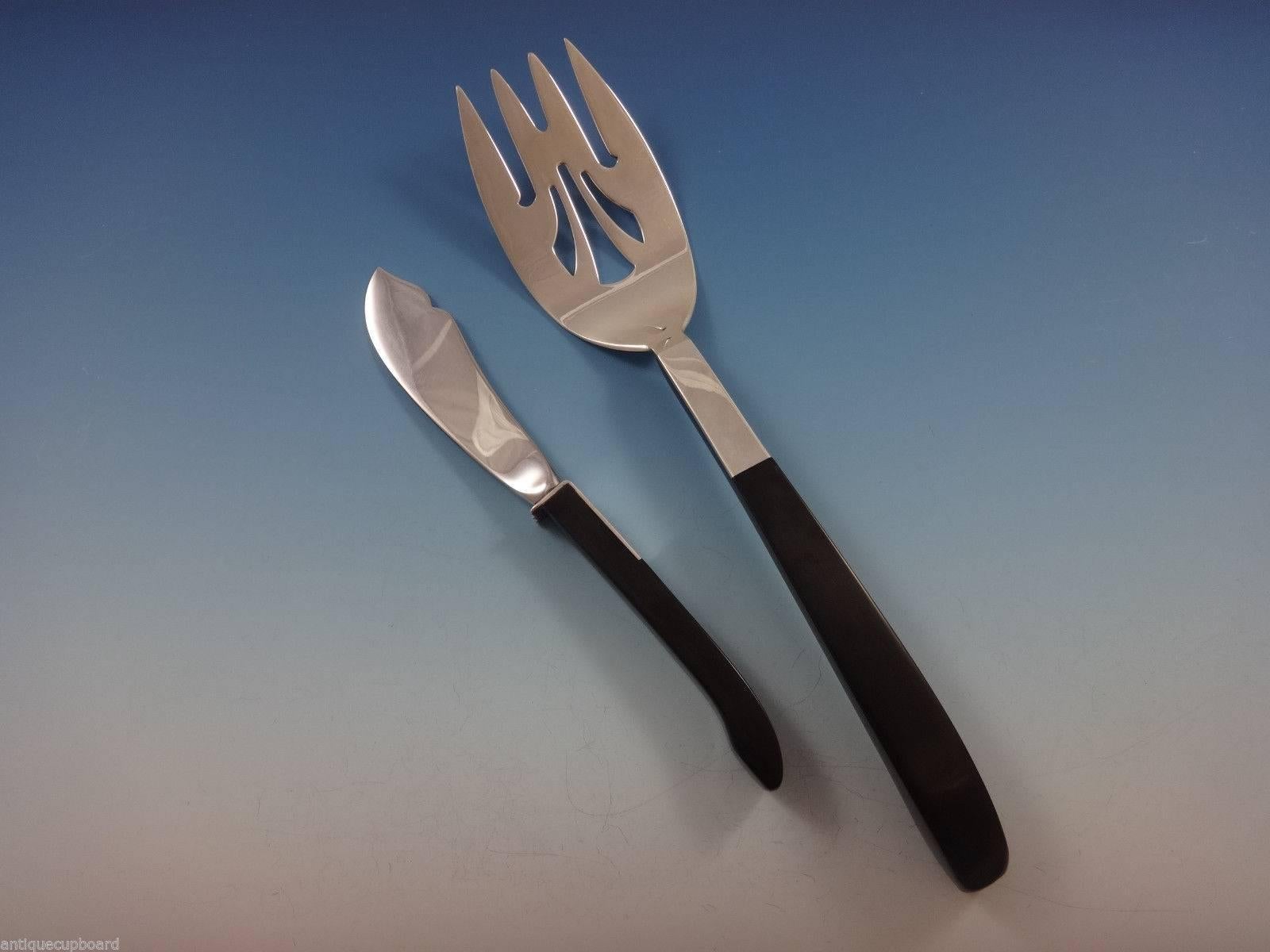 Contrast by Lunt Sterling Silver Flatware Set 8 Service 46 Pc Mid-Century Modern 2