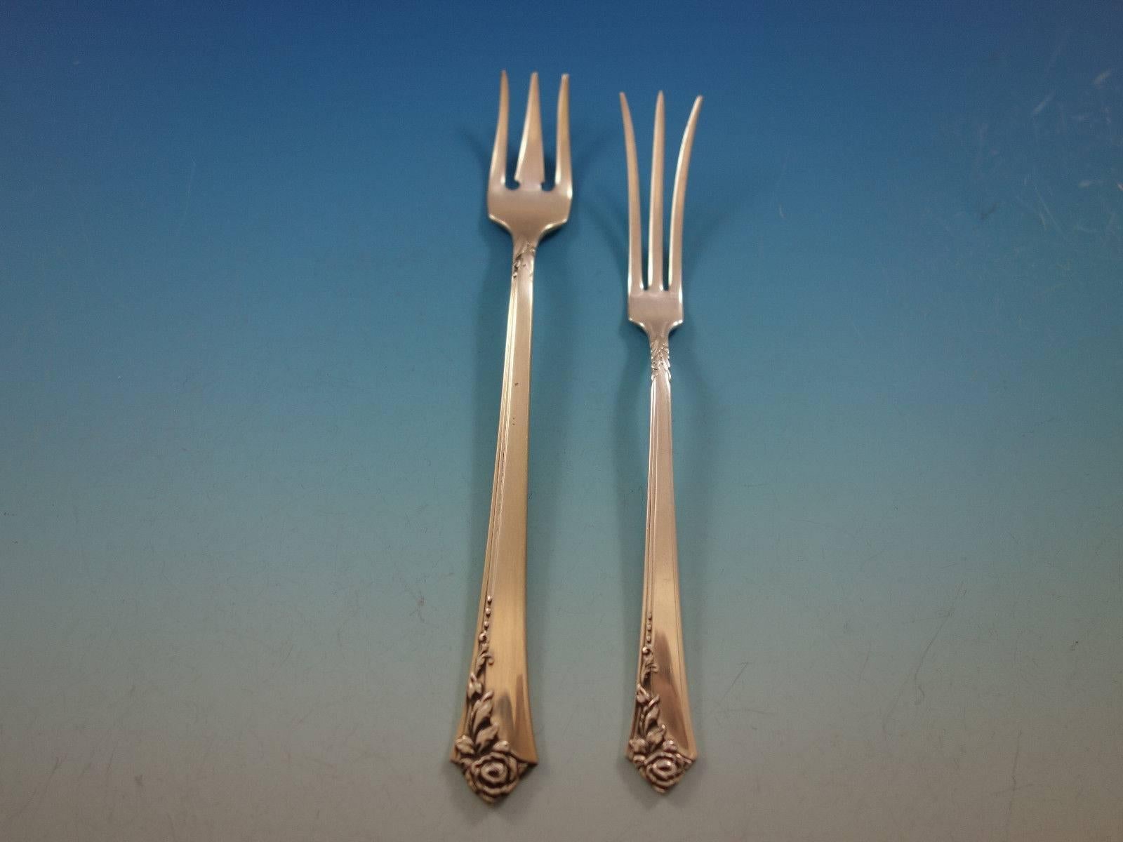 damask rose sterling silver flatware