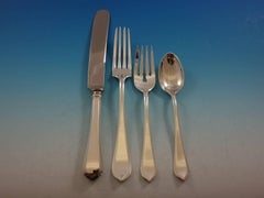 Old London Plain by Gorham Sterling Silver Flatware Set for 12 Service 125 Pcs