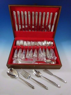 Danish Princess by Holmes & Edwards Silver Plate Flatware Set 12 Service 78 Pcs