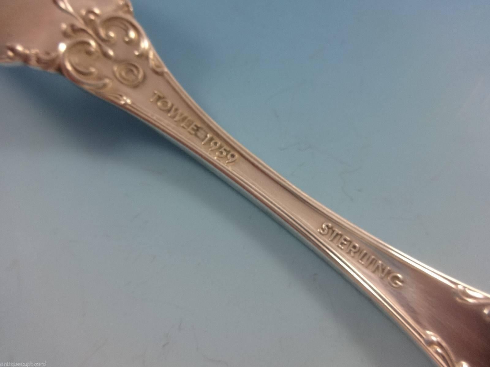 Argento 925 Set di posate in argento Sterling Debussy by Towle per 12 persone Servizio da 77 pezzi per la cena in vendita