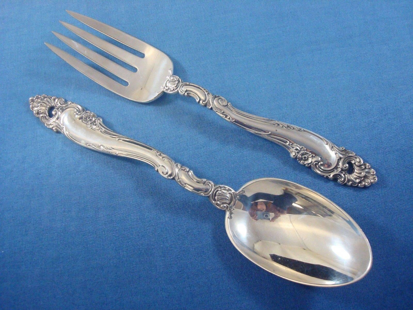 Decor by Gorham Sterling Silver Flatware Set 8 Service Luncheon Size 36 Pieces 4