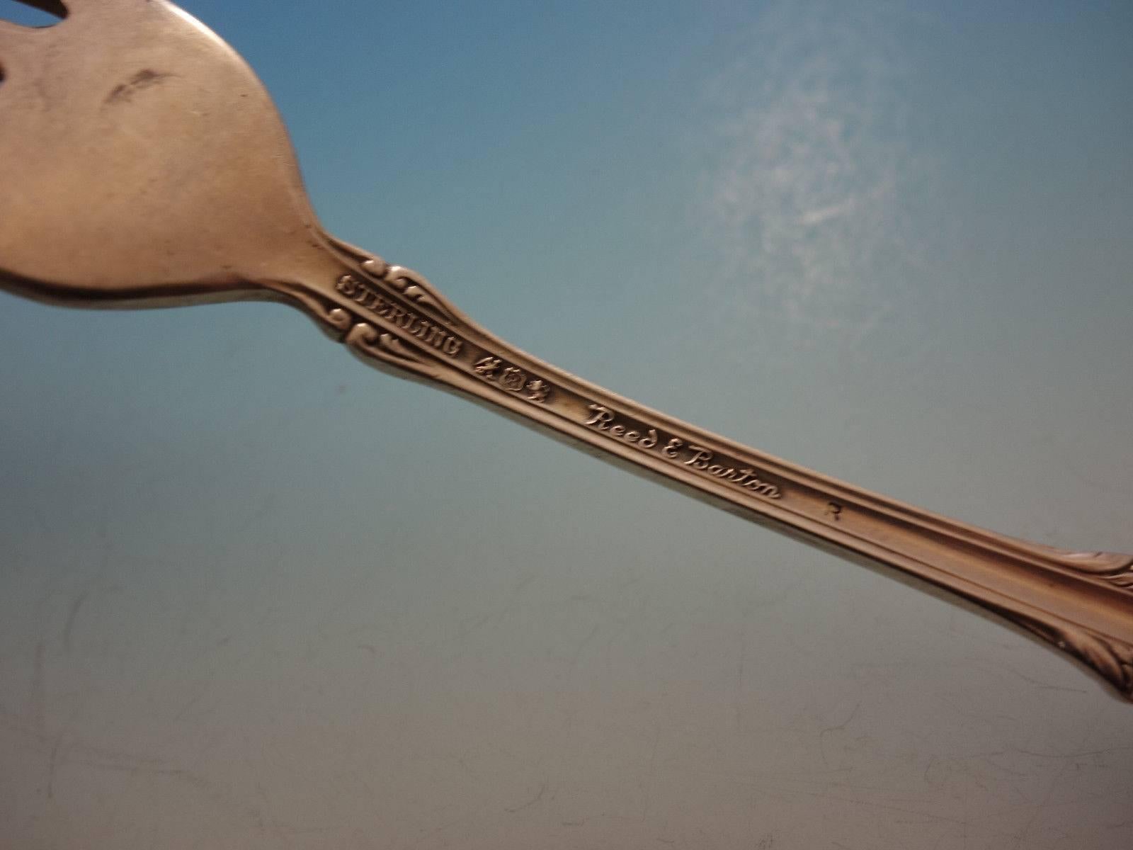 Ensemble de couverts en argent sterling 8 services 40 pièces Georgian Rose par Reed and Barton en vente 1