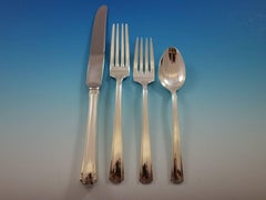 John and Priscilla by Westmorland Sterling Silver Flatware Set Service 27 Pcs