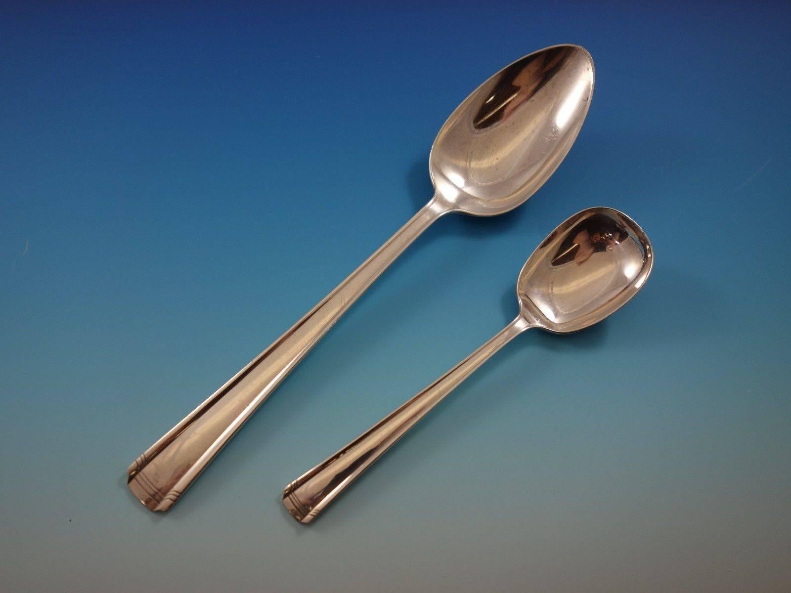 Argent sterling Service de couverts en argent sterling John and Priscilla par Westmorland, 27 pièces en vente
