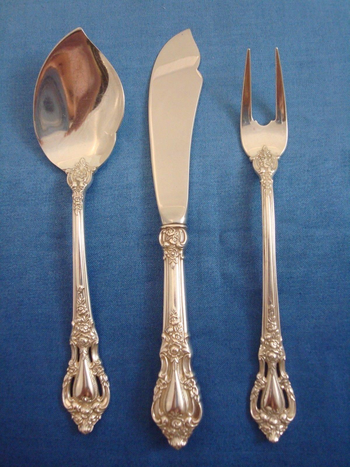 Eloquence by Lunt Sterling Silver Flatware Service Set 39 Pieces For Sale 4