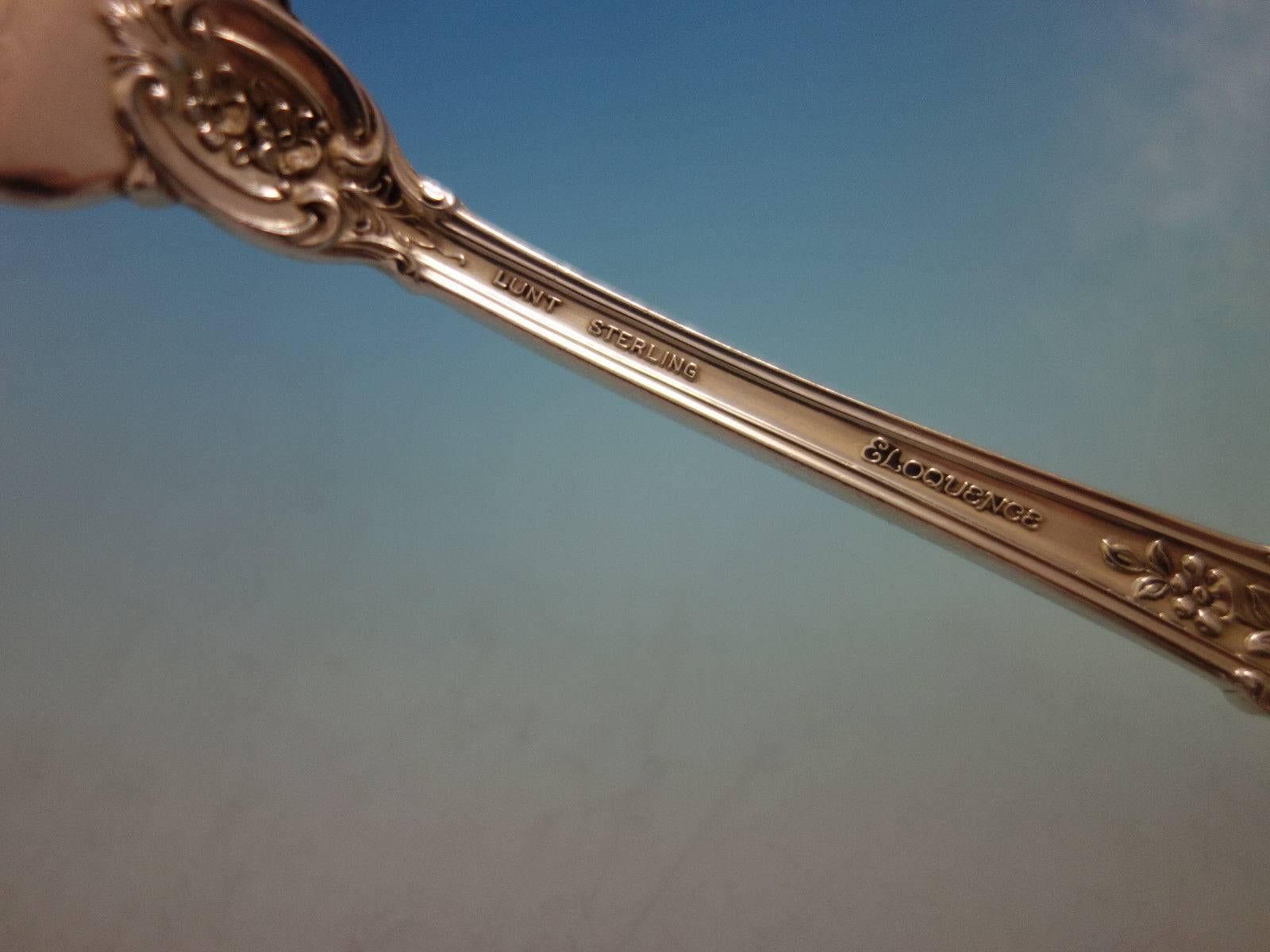 Ensemble de couverts en argent sterling Eloquence by Lunt, huit services, 32 pièces, taille dîner en vente 1