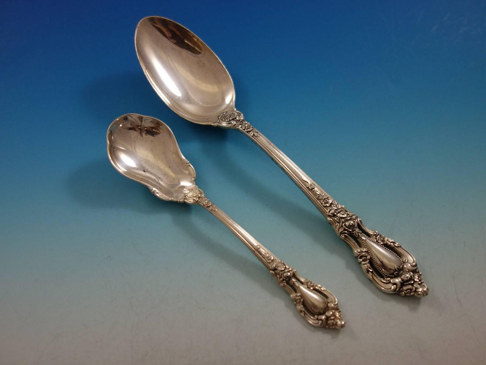 20th Century Eloquence by Lunt Sterling Silver Flatware Set for 18 Service 97 Pieces For Sale